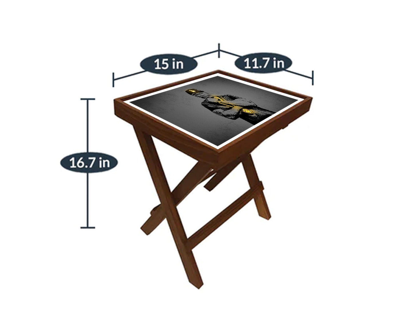 50 cent Neon Effect Coffee and Laptop Table