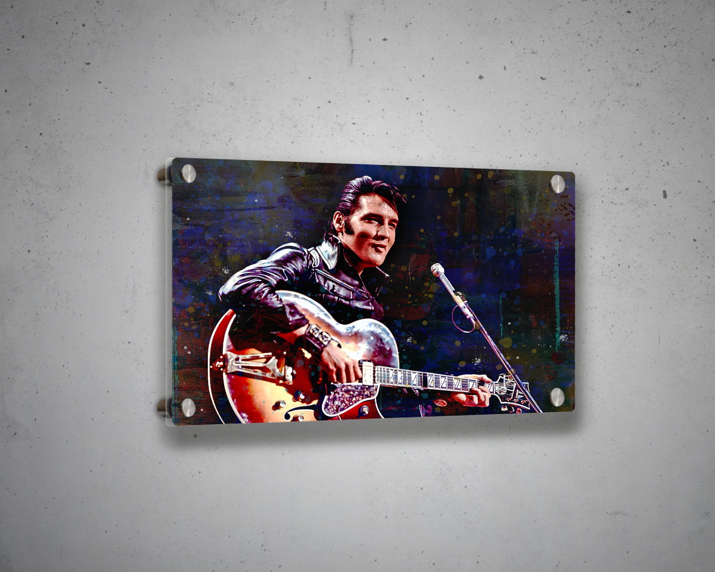 Elvis Presley Multicolour Wall Art