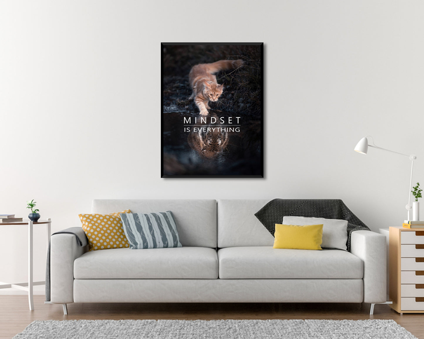 Mindset is everything Canvas Wall Art