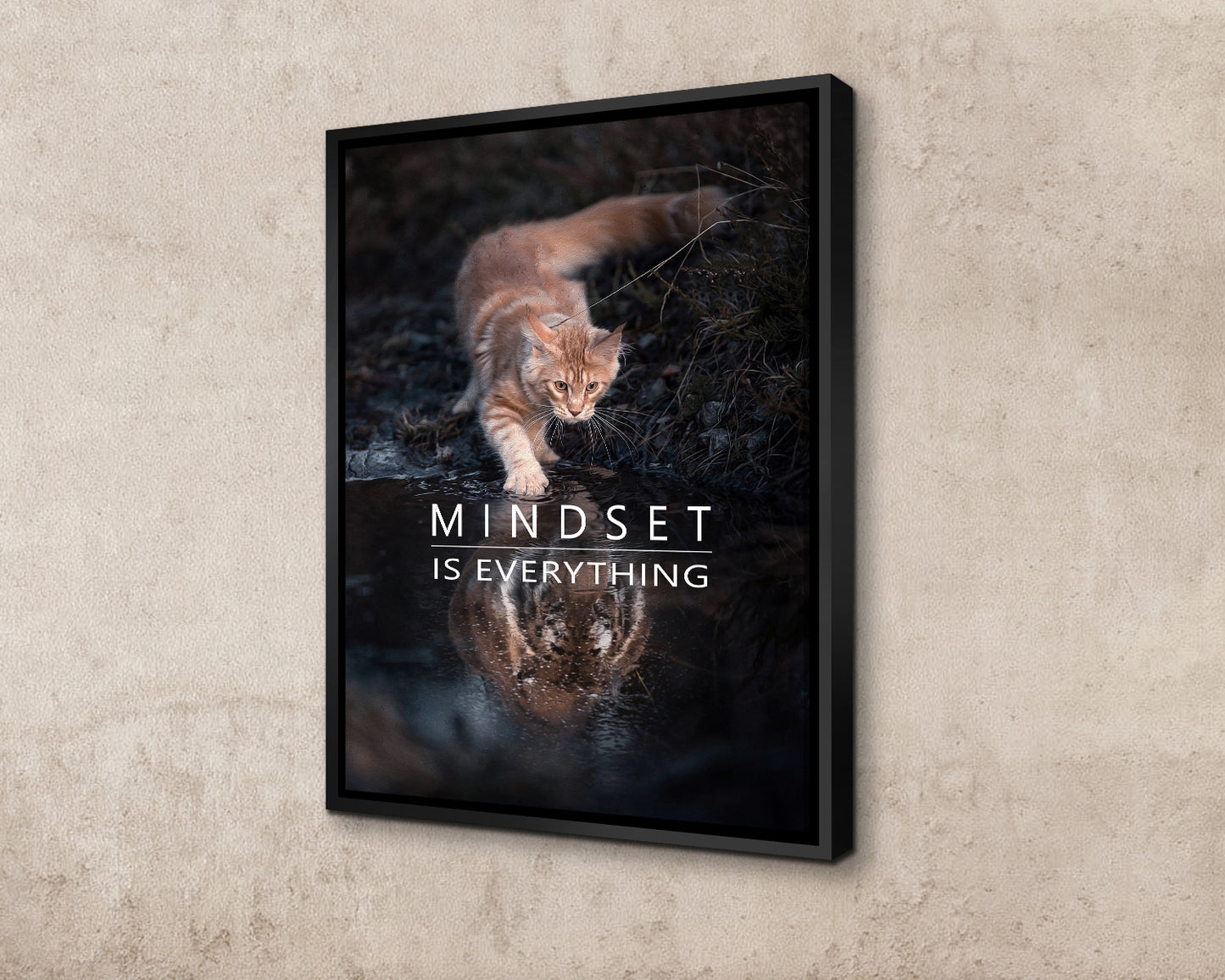 Mindset is everything Canvas Wall Art