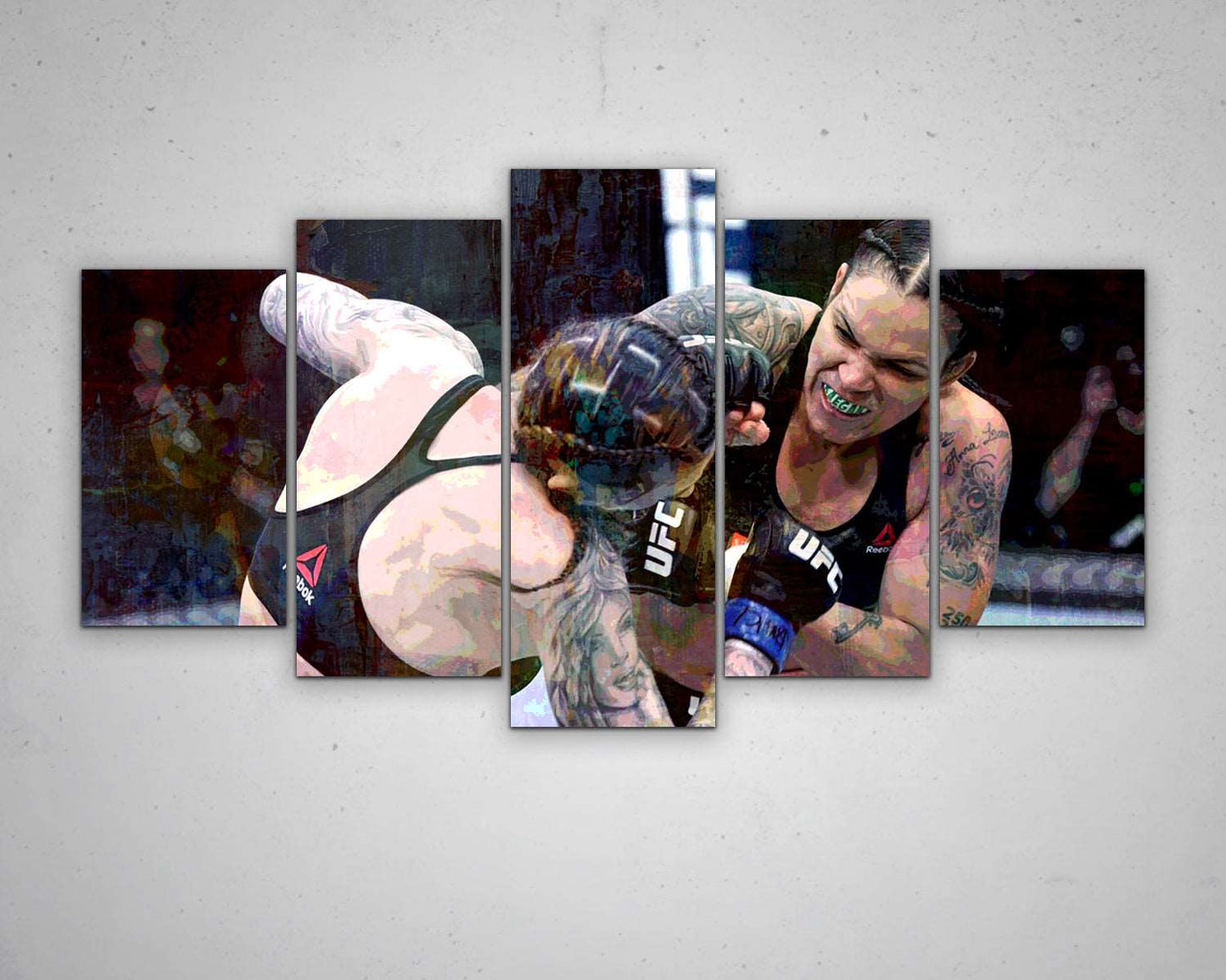 Amanda Nunes Multicolour Wall Art