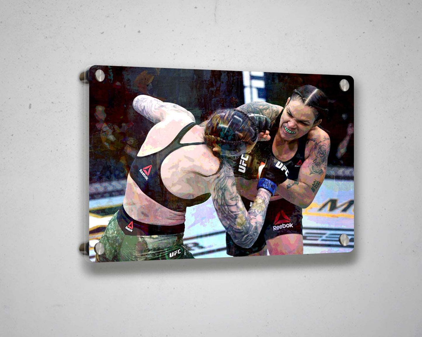Amanda Nunes Multicolour Wall Art