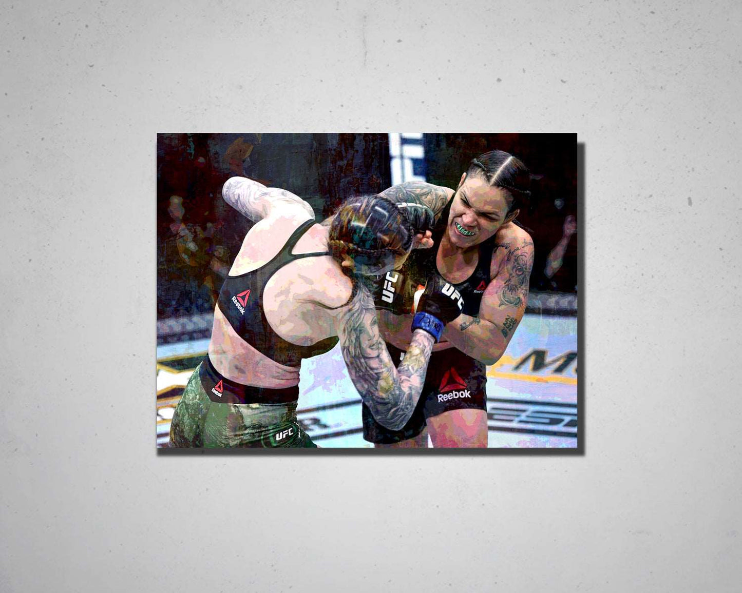 Amanda Nunes Multicolour Wall Art