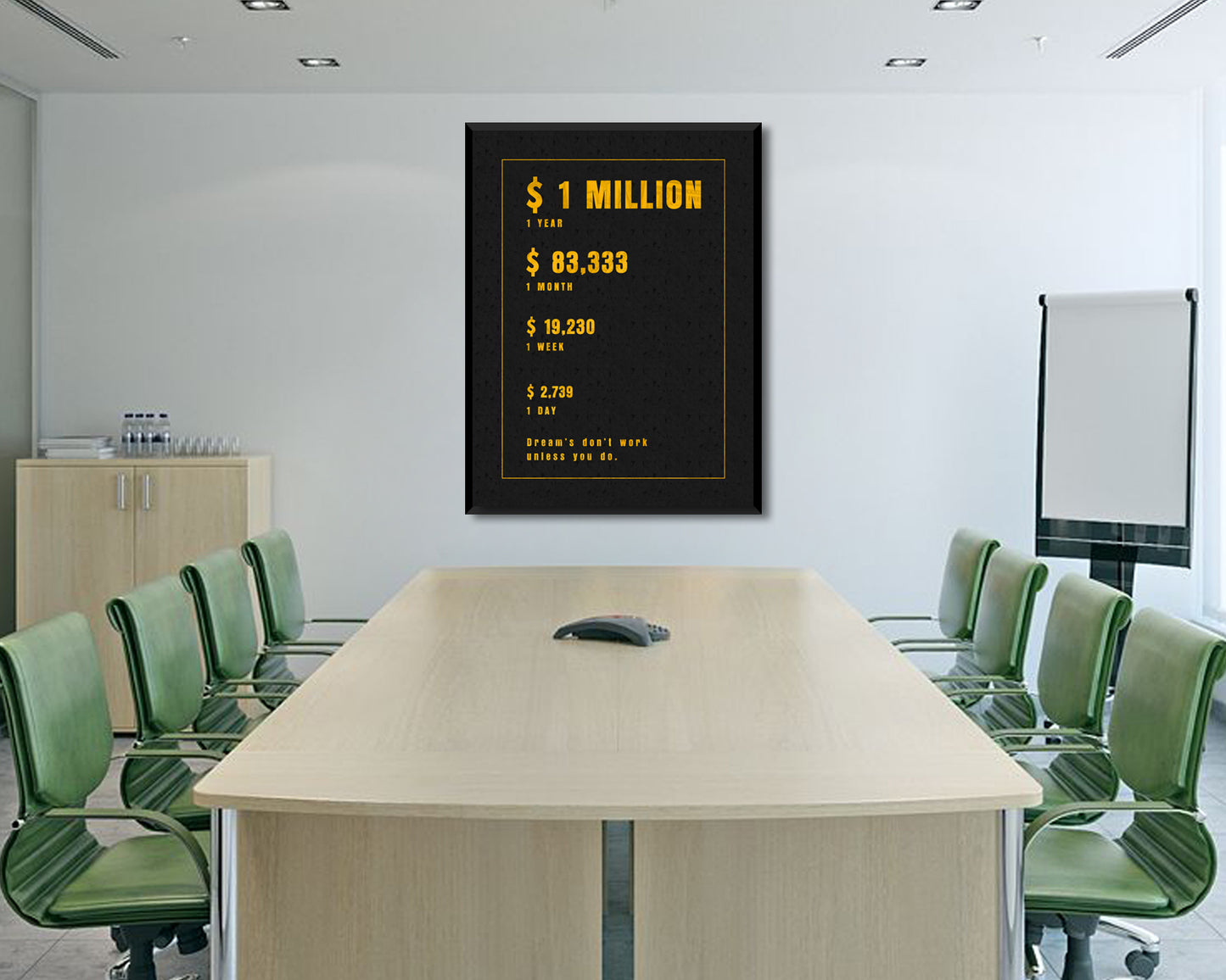 Dreams dont work unless you do Canvas Wall Art