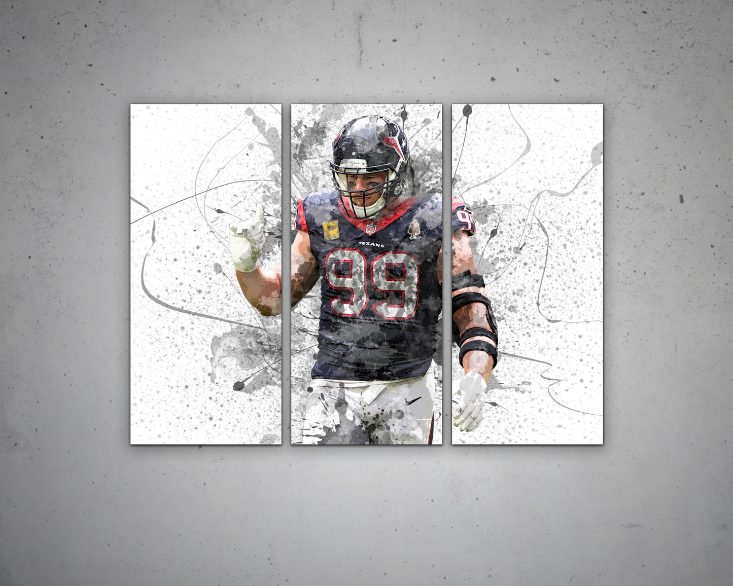 JJ Watt Canvas Wall Art