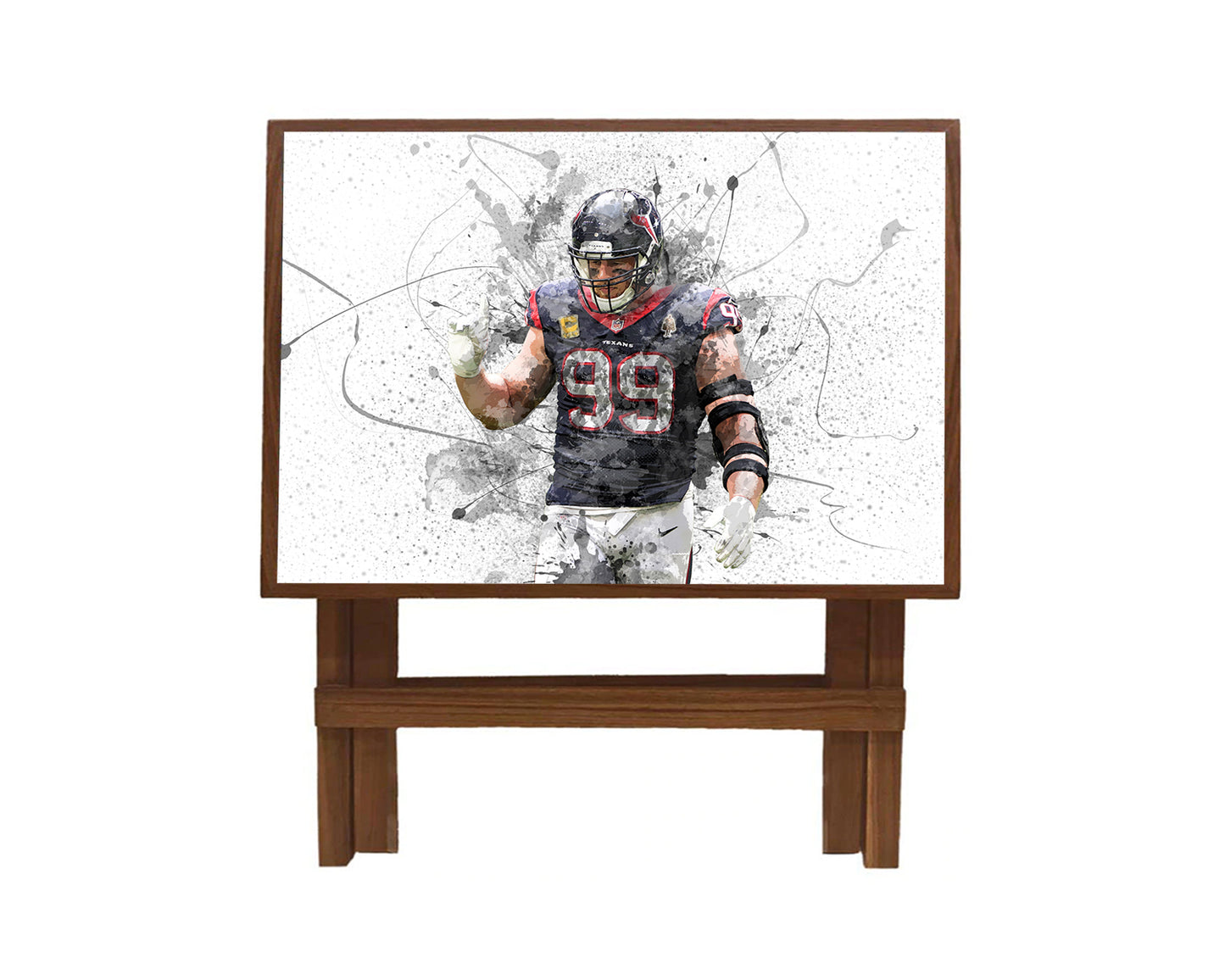 J.J. Watt Splash Effect Coffee and Laptop Table