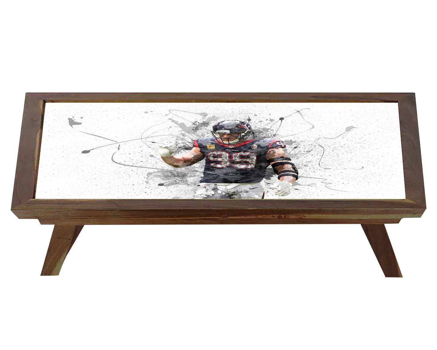 J.J. Watt Splash Effect Coffee and Laptop Table