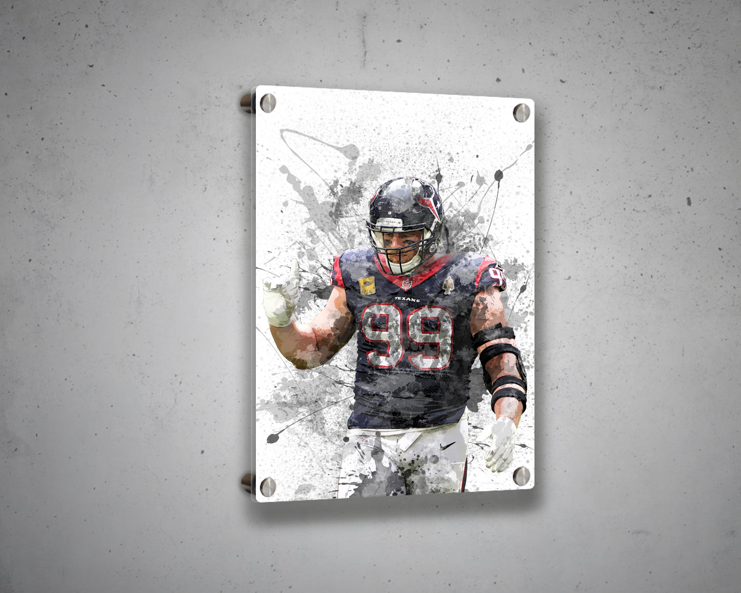 JJ Watt Canvas Wall Art