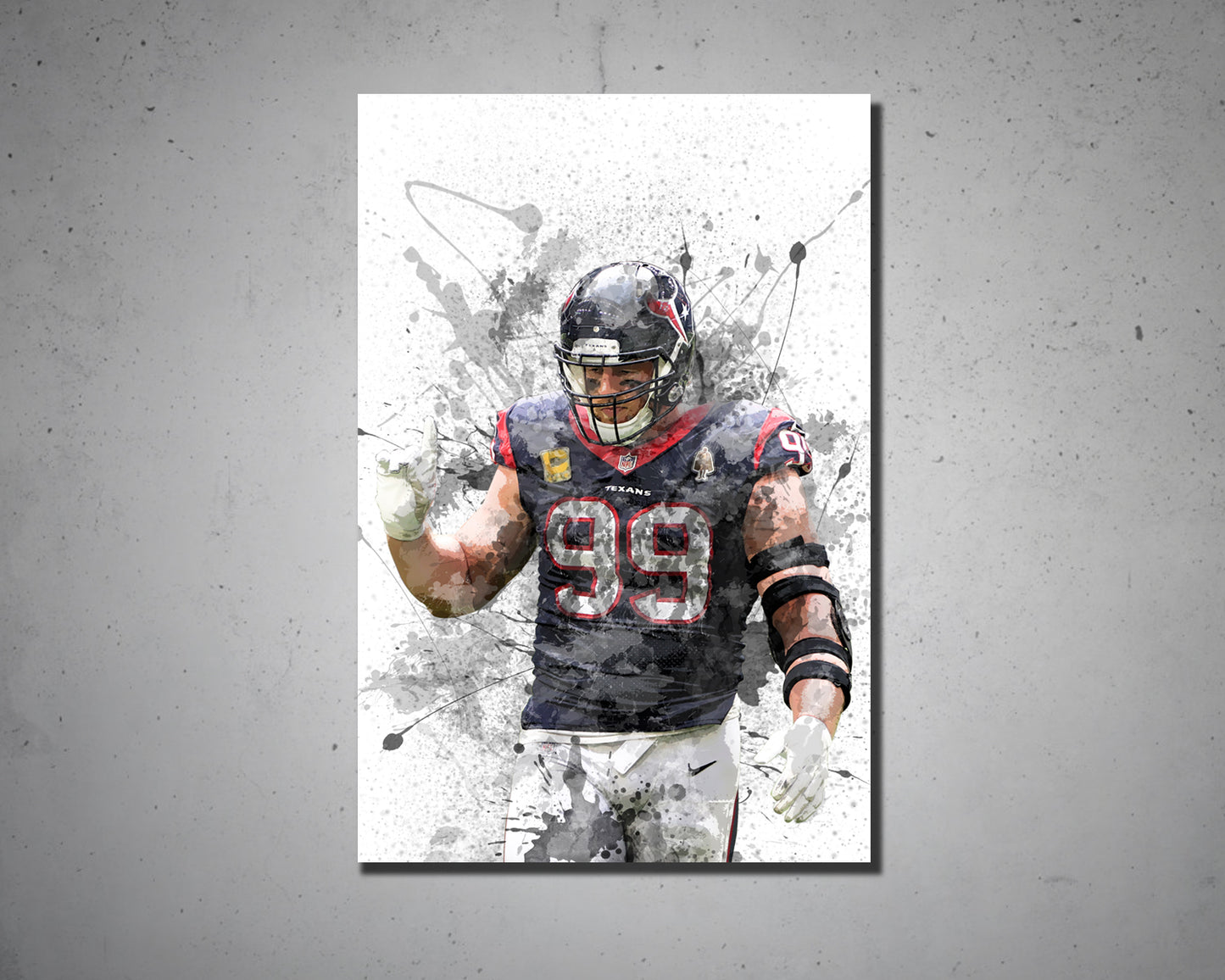 JJ Watt Canvas Wall Art