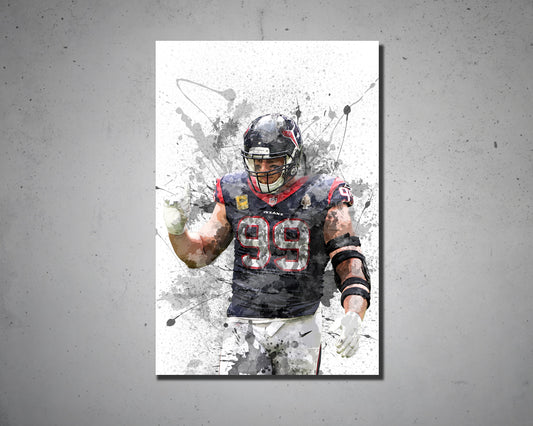 JJ Watt Canvas Wall Art