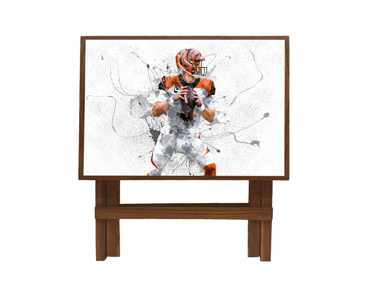 Joe Burrow Splash Effect Coffee and Laptop Table