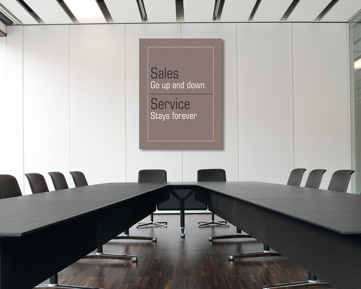 Sales go up and down Canvas Wall Art