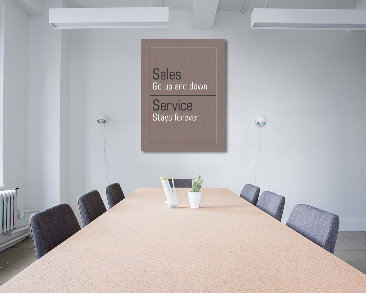 Sales go up and down Canvas Wall Art
