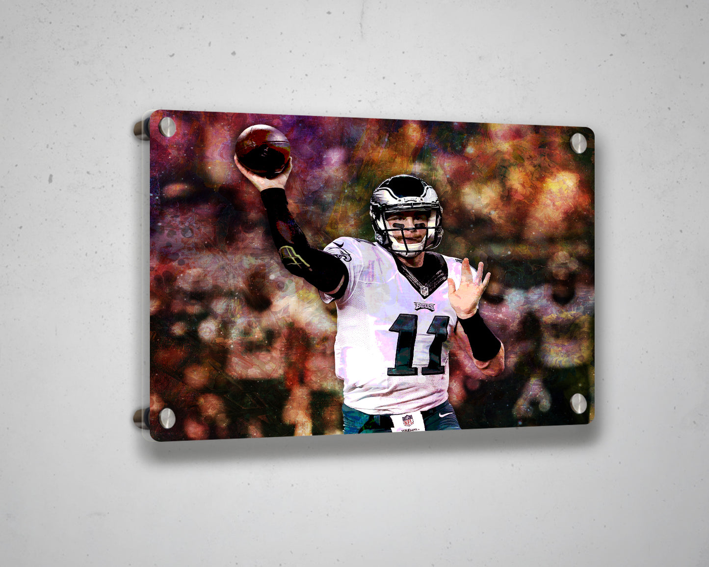 Carson Wentz Multicolour Wall Art