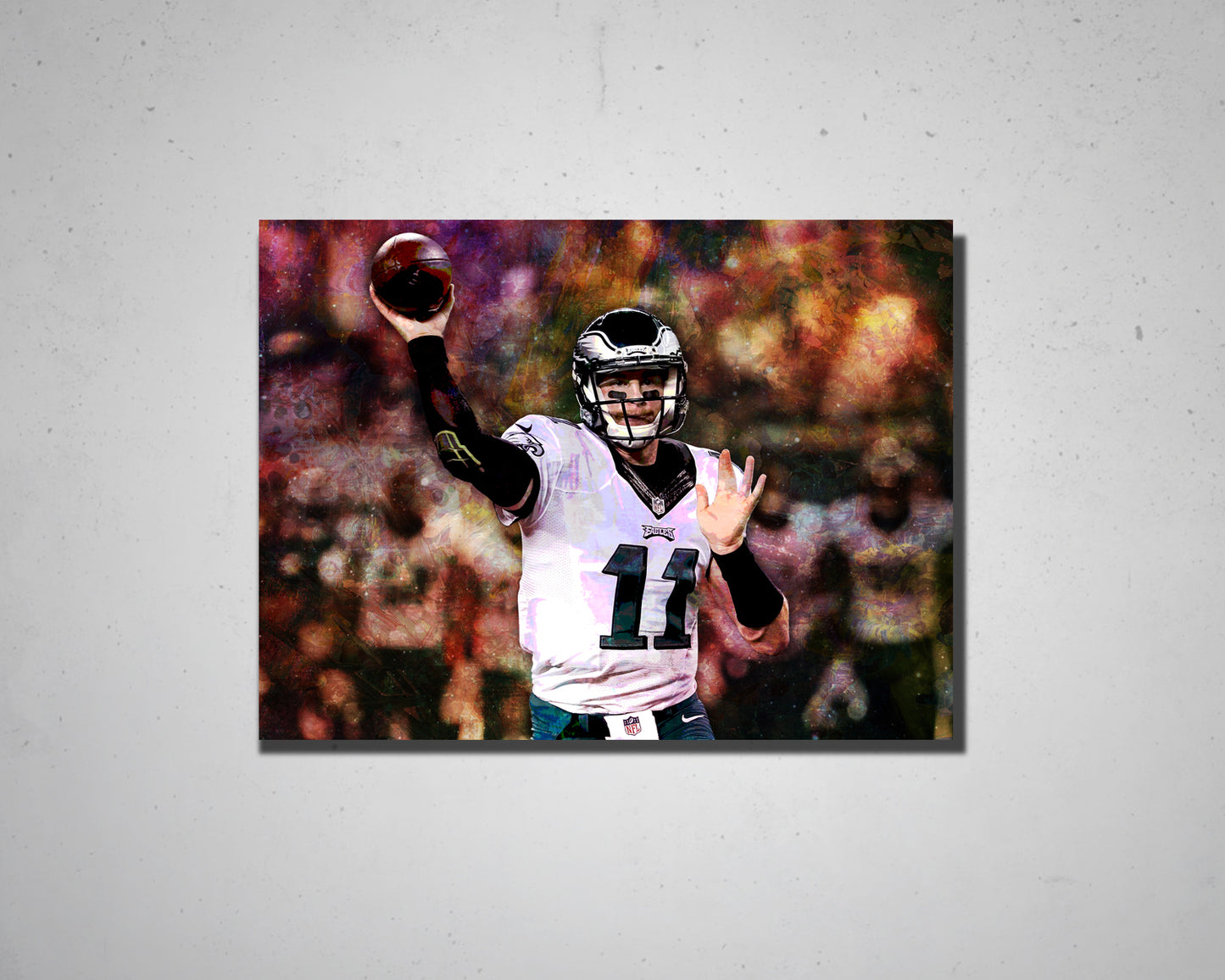 Carson Wentz Multicolour Wall Art