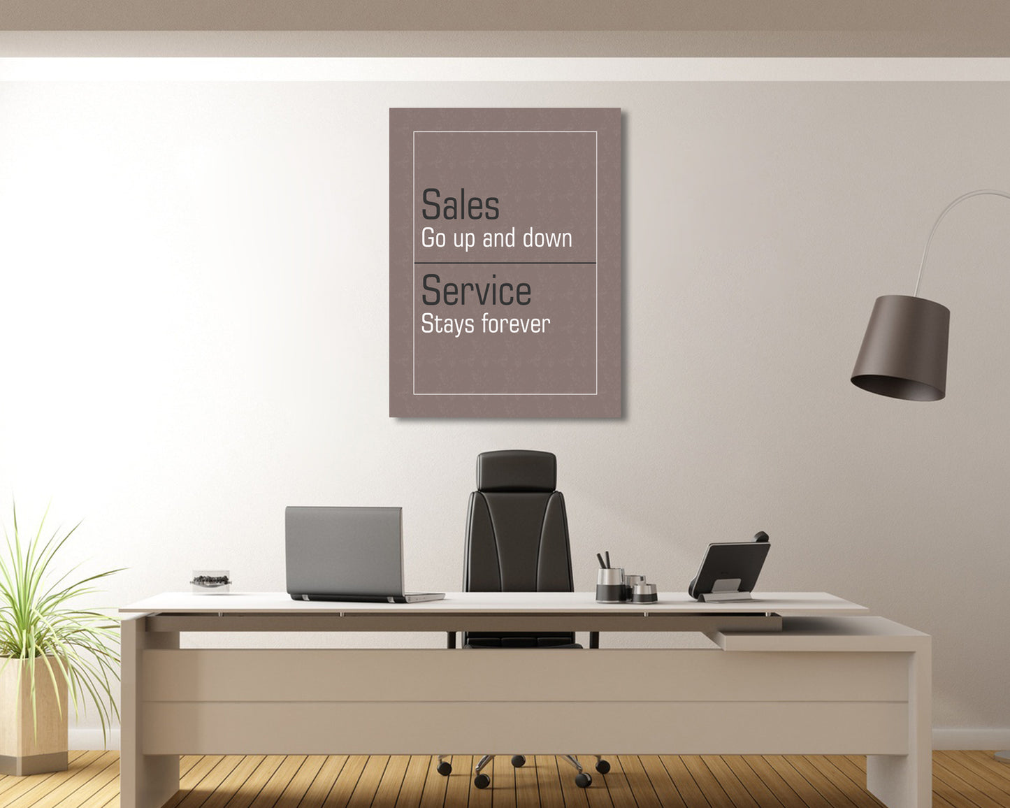 Sales go up and down Canvas Wall Art