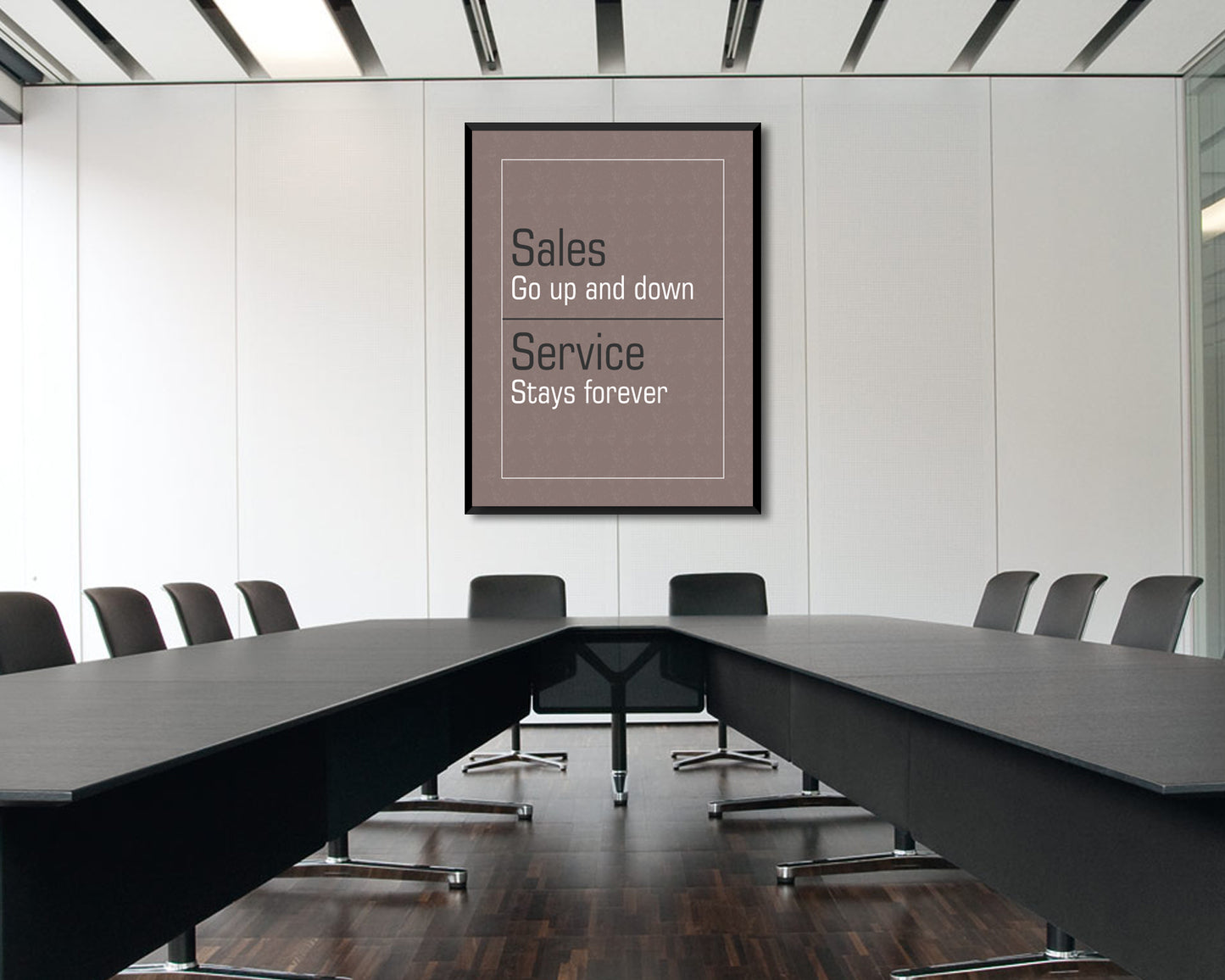 Sales go up and down Canvas Wall Art