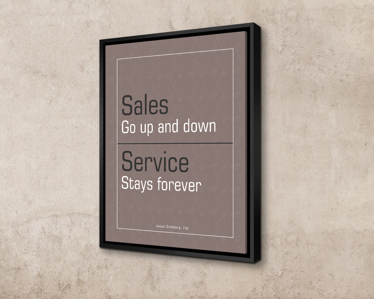 Sales go up and down Canvas Wall Art