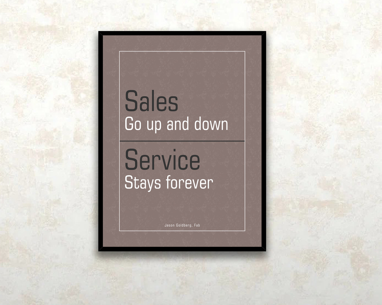 Sales go up and down Canvas Wall Art
