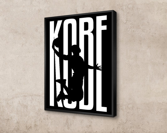 Kobe Bryant Sport Quote Canvas Wall Art