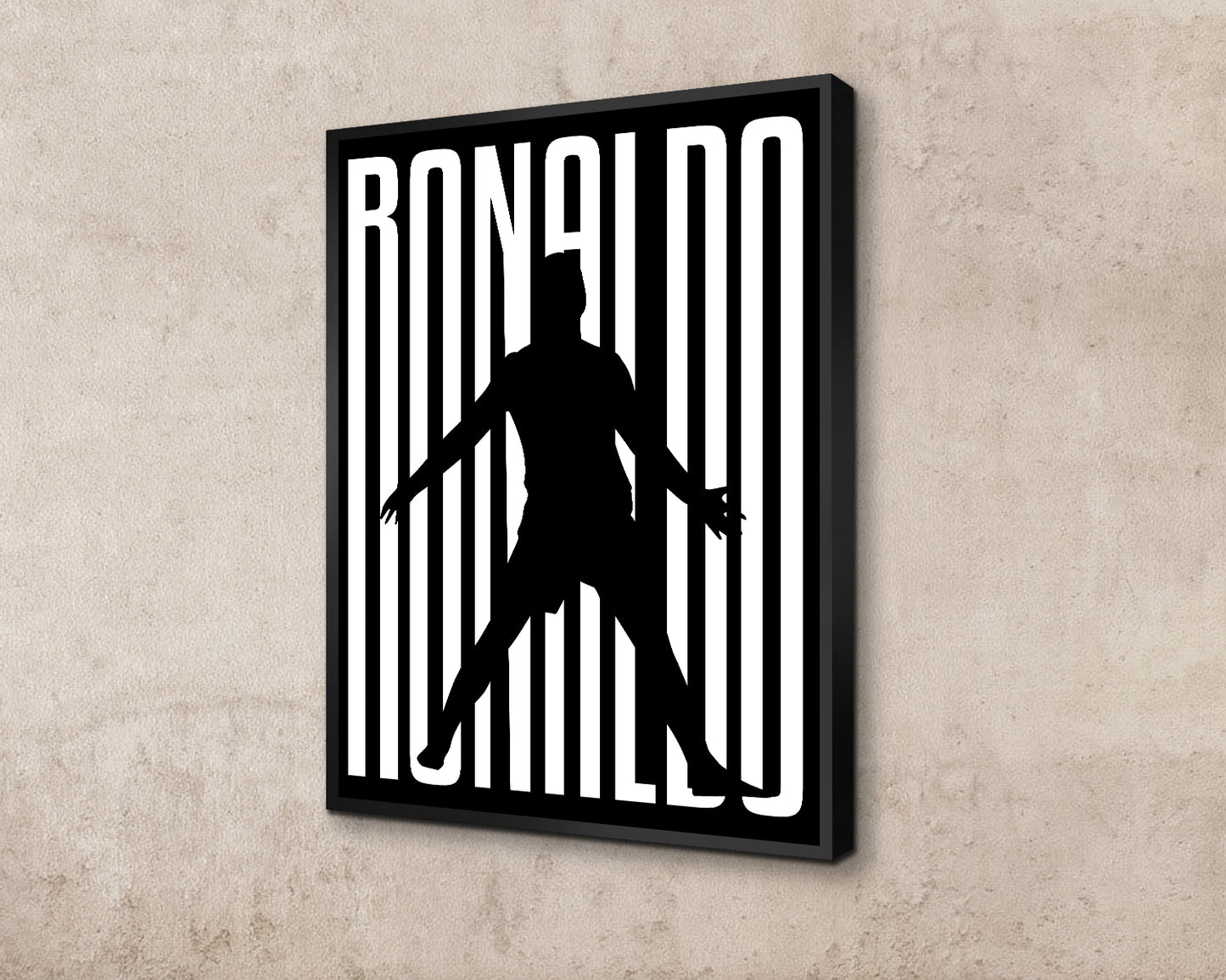 Cristiano Ronaldo Sport Quote Canvas Wall Art