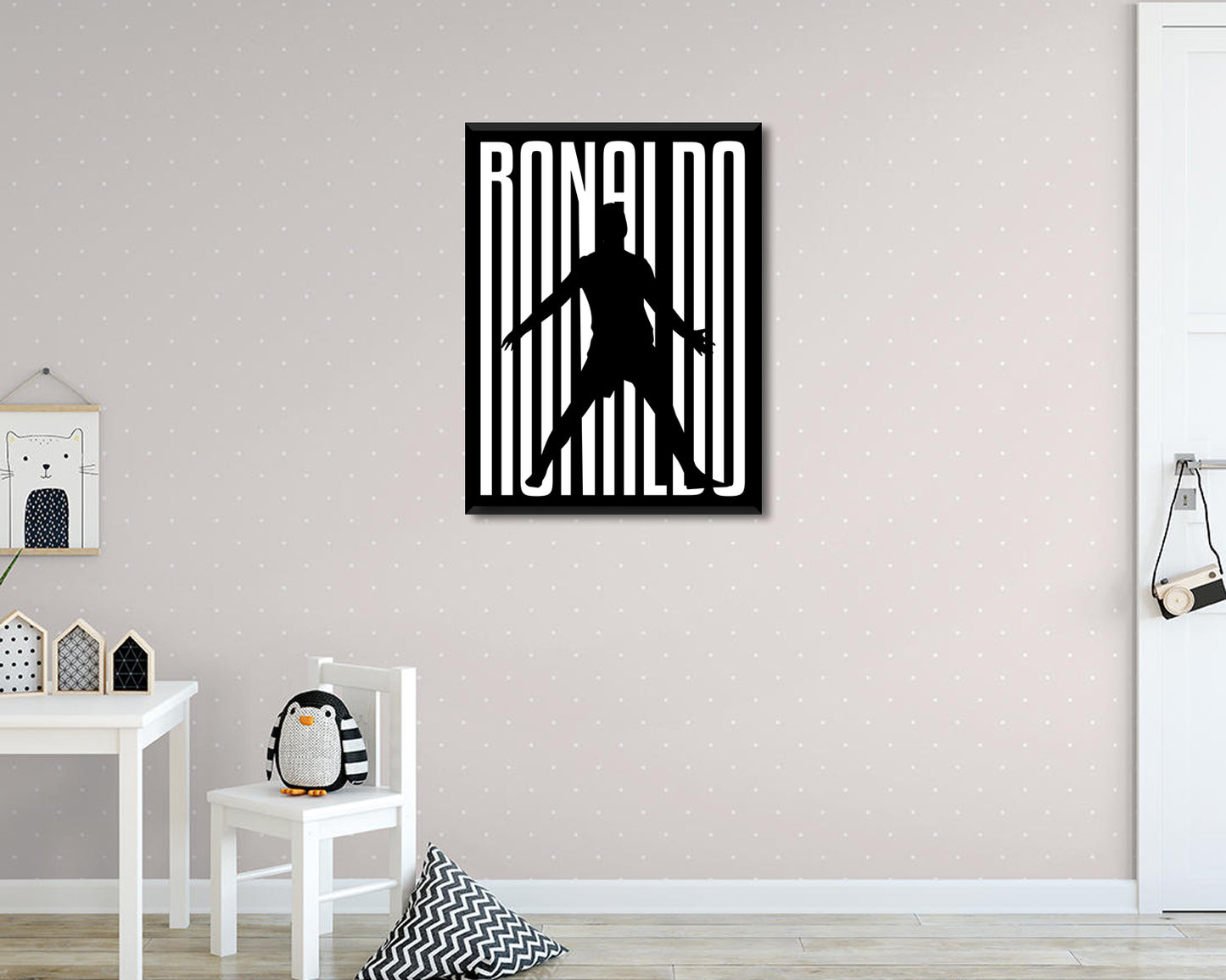 Cristiano Ronaldo Sport Quote Canvas Wall Art