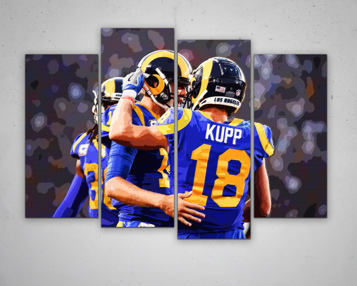 Cooper Kupp Multicolour Wall Art