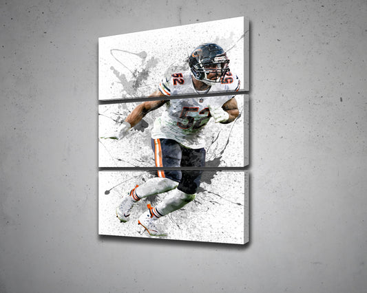 Khalil Mack Canvas Wall Art