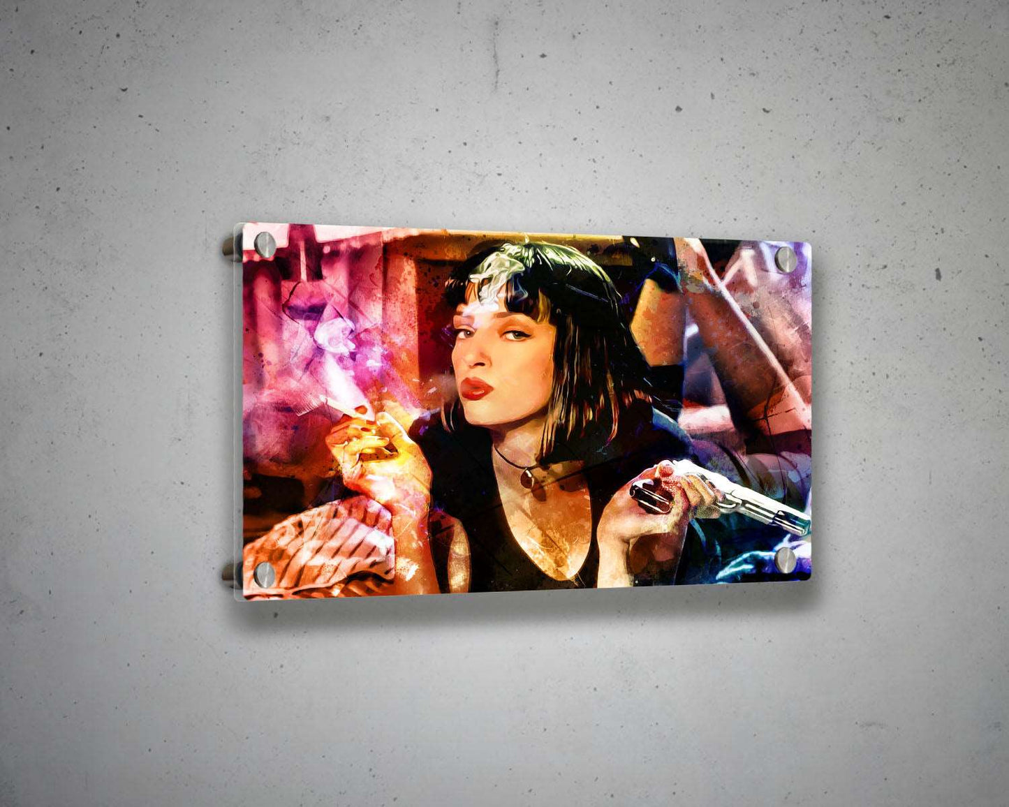 Abstract Pulp Fiction Multicolour Wall Art