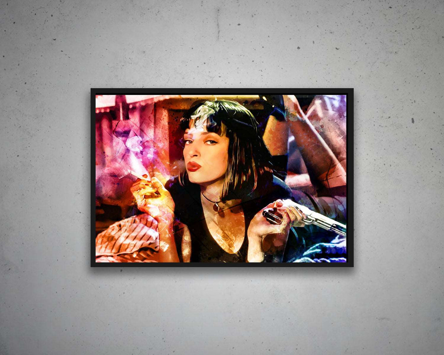 Abstract Pulp Fiction Multicolour Wall Art