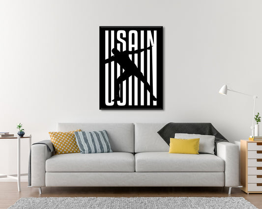 Usain Bolt Sport Quote Canvas Wall Art