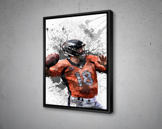 Peyton Manning Canvas Wall Art