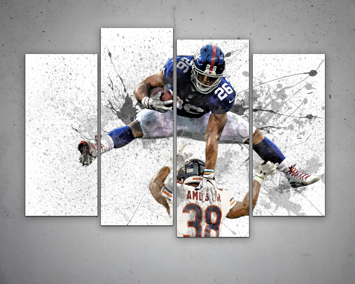  Saquon Barkley Poster Canvas Wall Art American