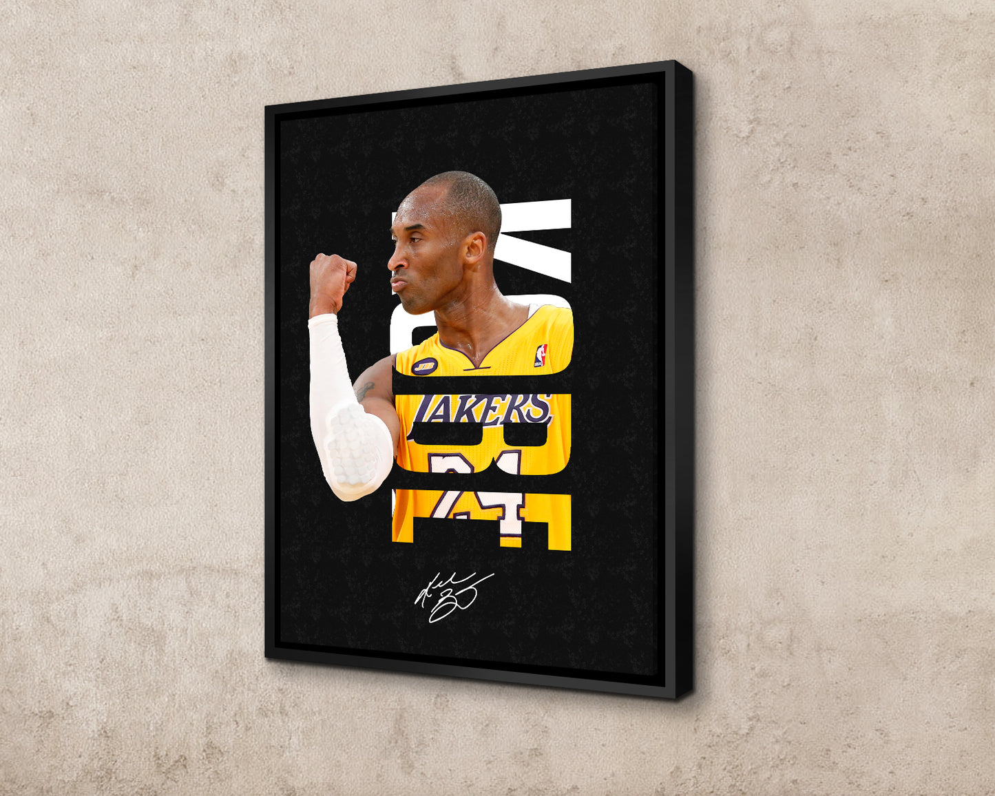 Kobe Bryant Sport Quote Canvas Wall Art