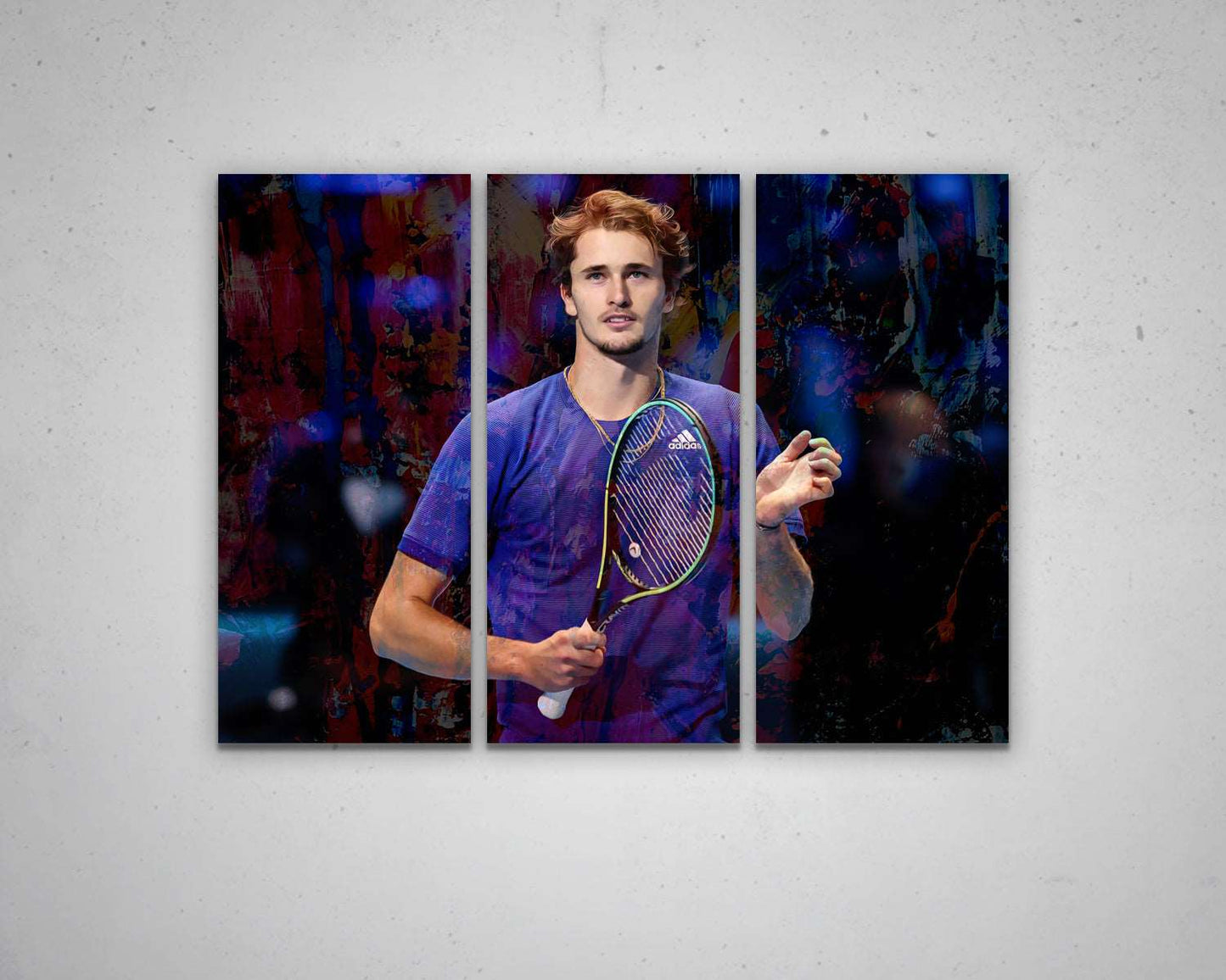 Alexander Zverev Multicolour Wall Art