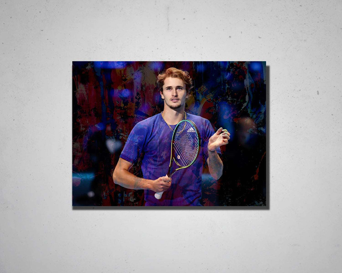 Alexander Zverev Multicolour Wall Art
