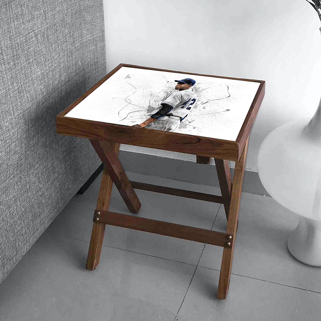 Jackie Robinson Splash Effect Coffee and Laptop Table