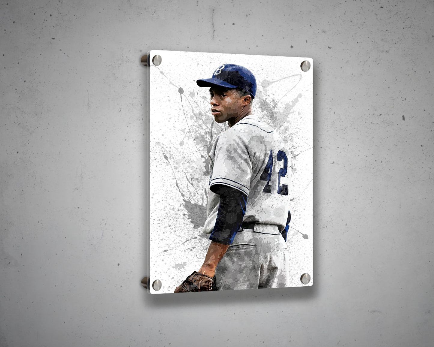 Jackie Robinson Canvas Wall Art