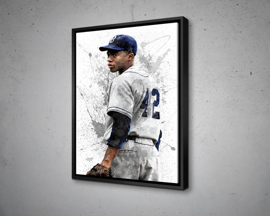 Jackie Robinson Canvas Wall Art
