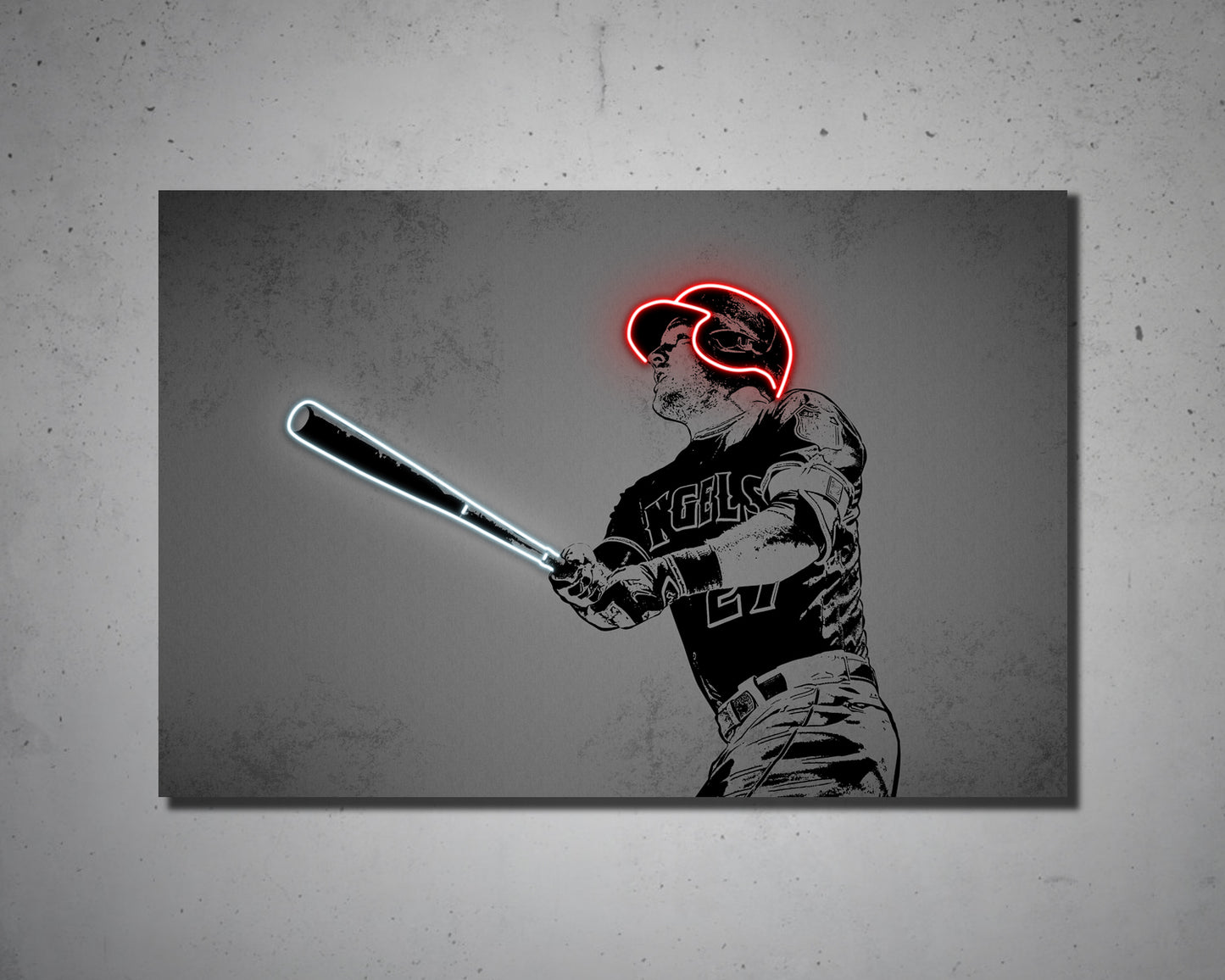Mike Trout Canvas Wall Art