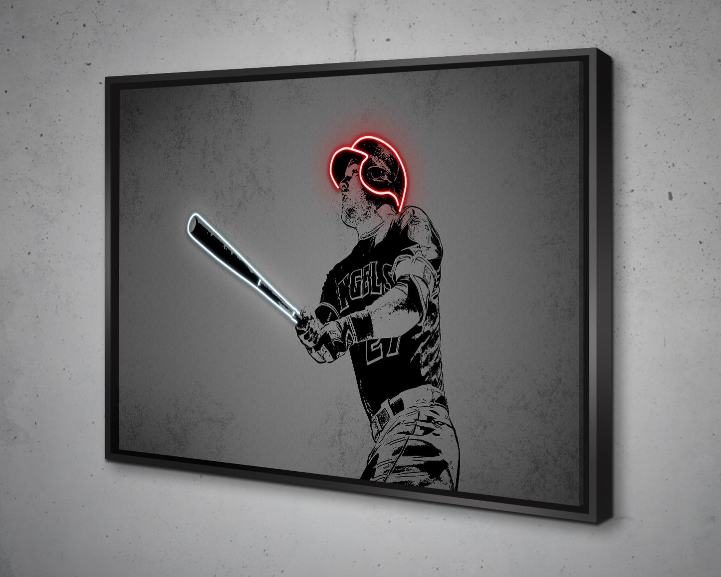 Mike Trout Canvas Wall Art 
