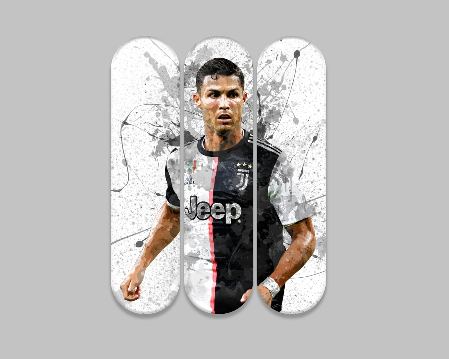 Cristiano Ronaldo Acrylic Skateboard Wall Art