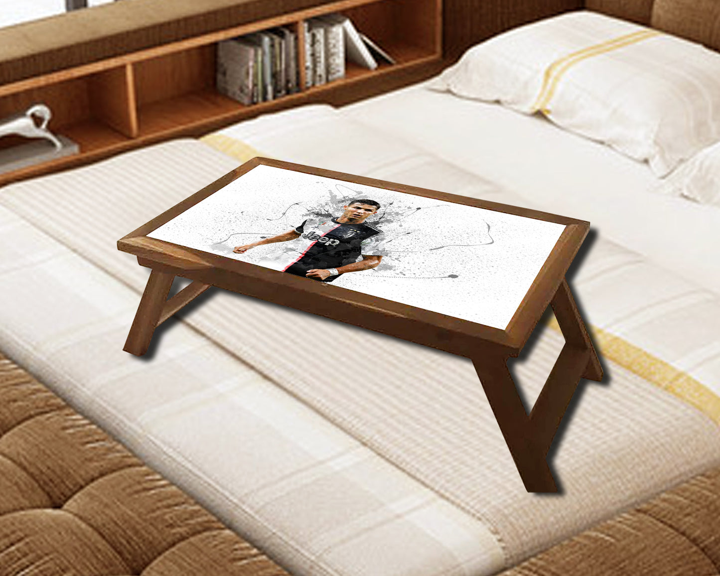 Cristiano Ronaldo Splash Effect Coffee and Laptop Table