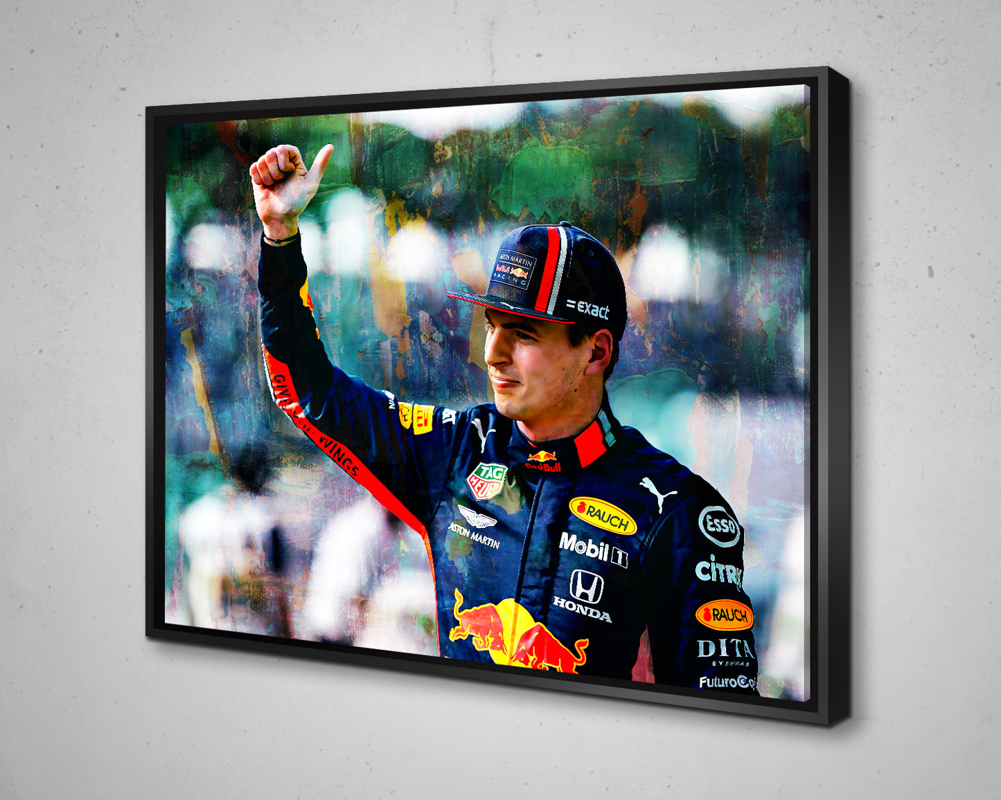 Max Verstappen Multicolour Wall Art