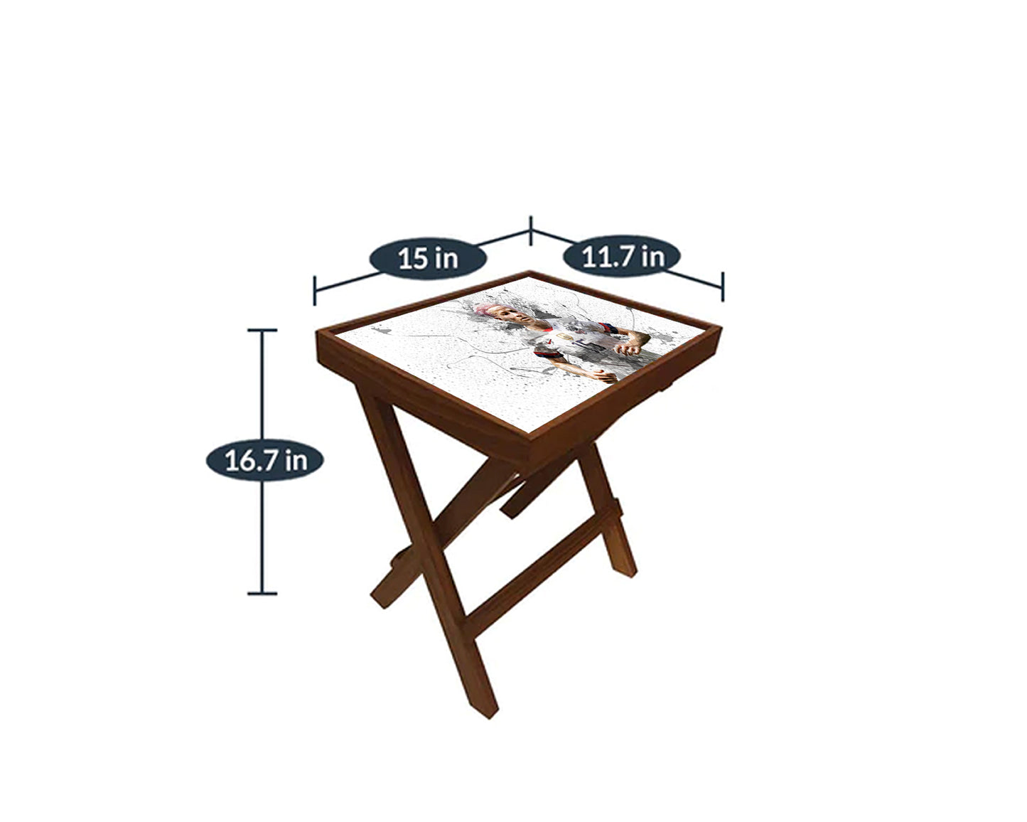 Megan Rapinoe Splash Effect Coffee and Laptop Table