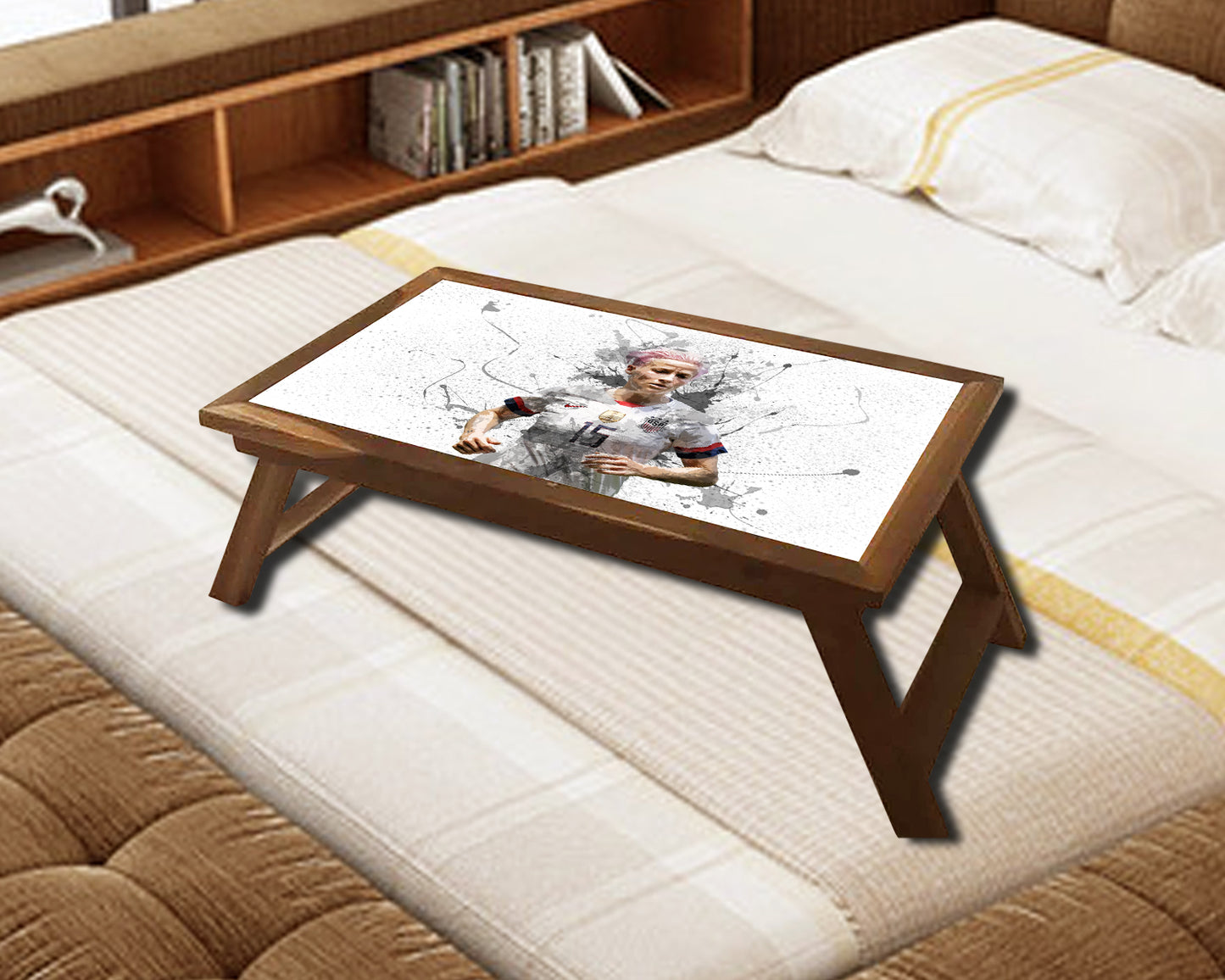 Megan Rapinoe Splash Effect Coffee and Laptop Table