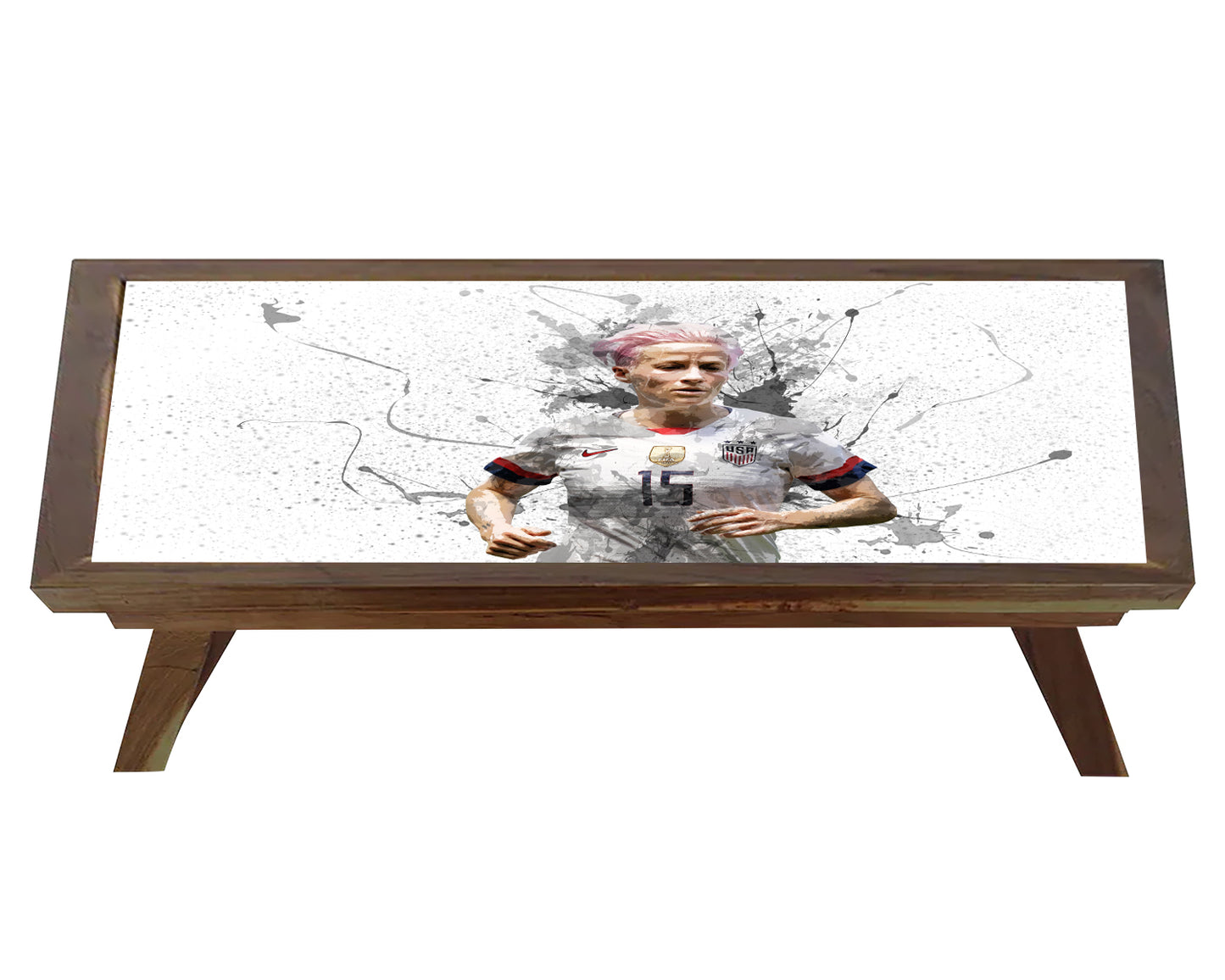 Megan Rapinoe Splash Effect Coffee and Laptop Table