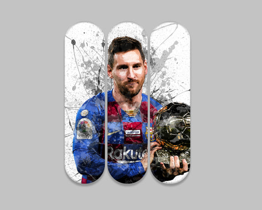 Lionel Messi Acrylic Skateboard Wall Art