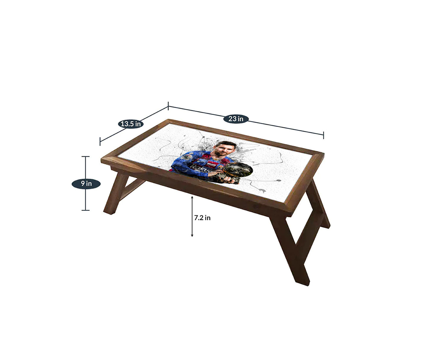 Lionel Messi Splash Effect Coffee and Laptop Table