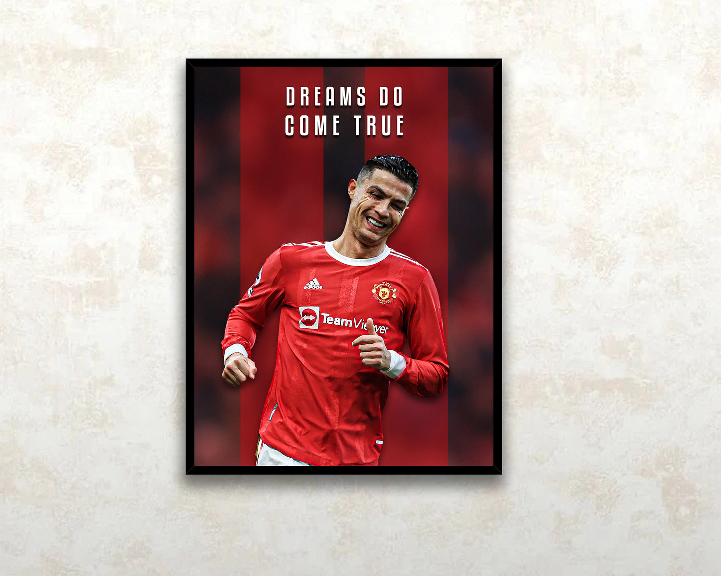 Cristiano Ronaldo Dreams do come true Canvas Wall Art